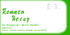 renato weisz business card